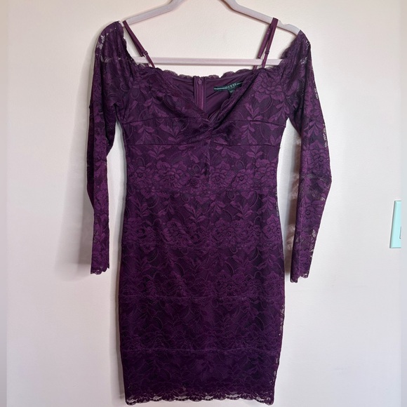 GUESS Cold Shoulder Lace Dress - Picture 1 of 3